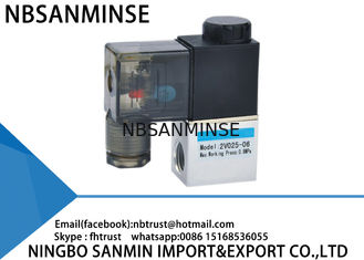 2V سری DC 12 ولت پنوماتیک شیر سلونوئید 2 راه 2 موقعیت مستقیم درایو / راهنمای نوع اقدام