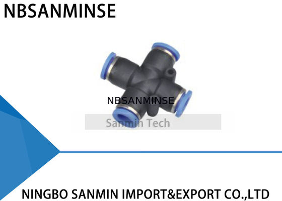 اتصالات پیزوالکتریک 4 برابر لوله اتصالات منیفولد اتصالات پنوماتیک اتصالات لوله اتصالات Sanmin