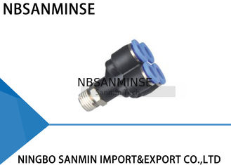 اتصالات هوا پنوماتیک PXT اتصال سریع 5 راه دو نوع Y فشار در Sanmin مشترک