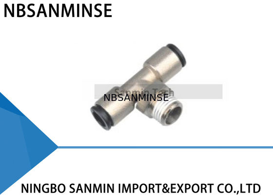 PBP Branch Branch Tee تمام بدن برنجی با پلاستیک آستین پنوماتیک سریع اتصالات اتصالات هوا
