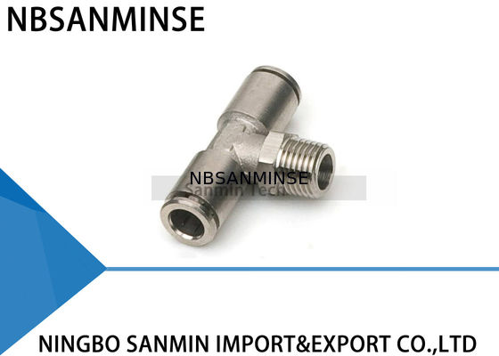MPT همه اتصالات هوا پنوماتیک فلزی مردانه Branch Tee پنوماتیک اتصالات برنجی
