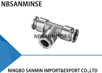 NBSANMINSE SSPUT اتصالات پنوماتیک ضد خوردگی کمپرسور هوا اتصالات فولادی ضد زنگ درجه درجه مواد غذایی Union Tee