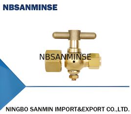برنج دریچه پلگ دریچه اتصال فشار سنج 0.6MPA