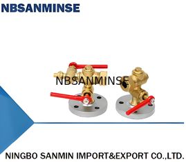 3 4 1.6Mpa فشار تست آب‌بندی برنج PTFE فولاد آهنگری شده نشانگر سطح مایع از نوع فلنج برای عملکرد