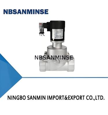 شیر برقی شیمیایی استیل ضد زنگ 304 با ولتاژ DC12V-AC380V و دمای کار 5-50 درجه سانتیگراد