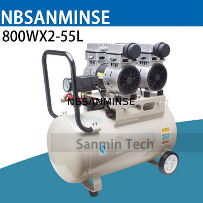 800WX2 - 55L مینی کمپرسور هوا Oilless با فشار بالا طراحی بی صدا طراحی چوب کار خانه نرم افزار AC220V با کیفیت بالا