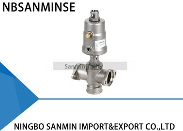 Pneumatically Operated 3 - Way Angle Seat Valve Manifold Valve Type JDF1300