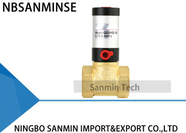 Q22HD Series Pneumatic Control Valve  Brass Stainless Steel Material Air Powered Piston Valve for water air