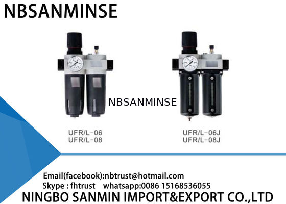 تنظیم کننده فیلتر فیلتر هوا روان کننده پنوماتیک دو واحد FRL Automation ماشین CNC قطعات کمپرسور هوا