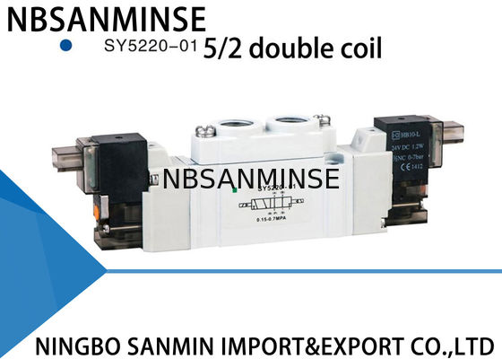 SY5000 شیر مایع پنوماتیک شیر 230VAC ضد آب 5/2 5/3 موقعیت