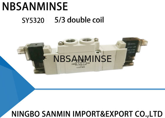 SY5000 شیر مایع پنوماتیک شیر 230VAC ضد آب 5/2 5/3 موقعیت