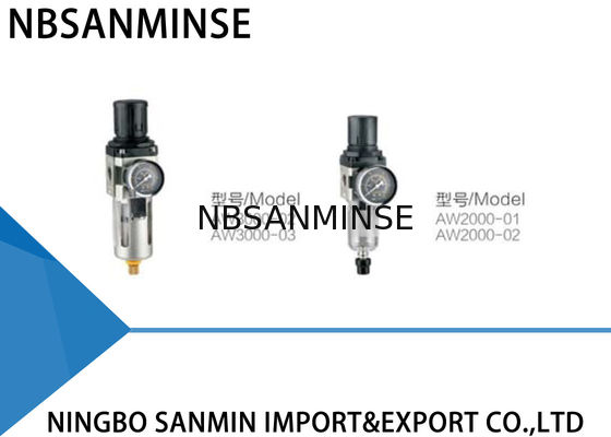 AW ابزار هوا فیلتر رگولاتور Lubricator 0.  15MPa - 0.  فشار کاری 85MPa