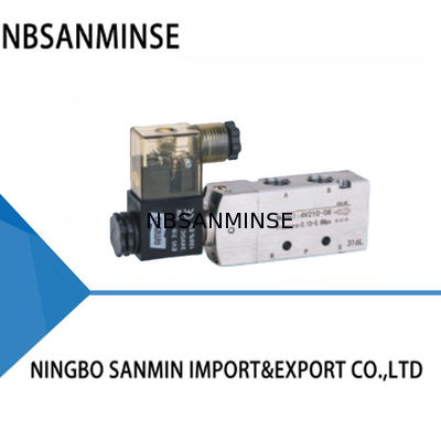 SANMIN نوع صفحه تمام فولاد ضد زنگ تک شیر کنترل برقی 0.2-1.0Mpa 120°C نوع سوپاپ اسپول اسپول