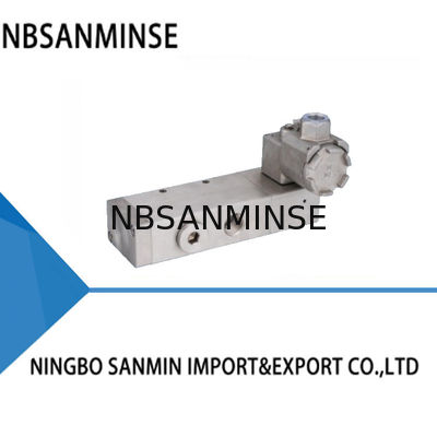 سانمین SUS316L نوع لوله فولاد ضد انفجار شیر سولینوئید 0.2-1.0Mpa 3.5W