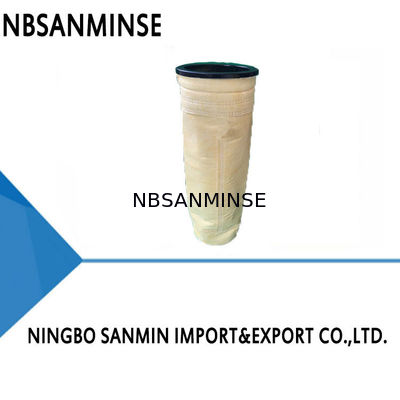 کیسه گرد و غبار نمدی سوزنی با دمای معمولی 700 گرم / متر مربع فیلتر هوا ضد روغن کیسه های فیلتر کیسه ای ضد گرد و غبار