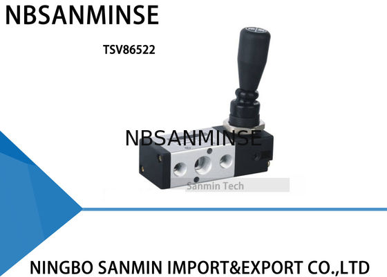 G 1/4 اینچ قفل نوع دریچه های مکانیکی پنوماتیک را فشار دهید شیر دو موقعیت پنج راه پنج حالت دو موقعیت سه راه را بکشید