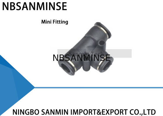 PE - C Compact یک لمس اتصالات مینی اتصالات هوا پنوماتیک، فشار برای اتصال اتصالات