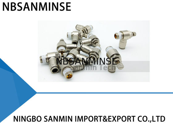 SCT All Metal برس اتصالات فشار در کنترل سرعت برنج پنوماتیک کنترل جریان هوا Sanmin