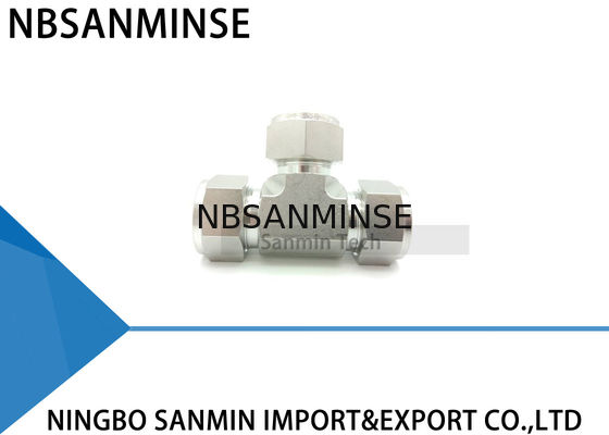 UT Union Tee فولاد ضد زنگ SS316L اتصالات لوله پنوماتیک لوله کشی اتصالات Sanmin با کیفیت بالا