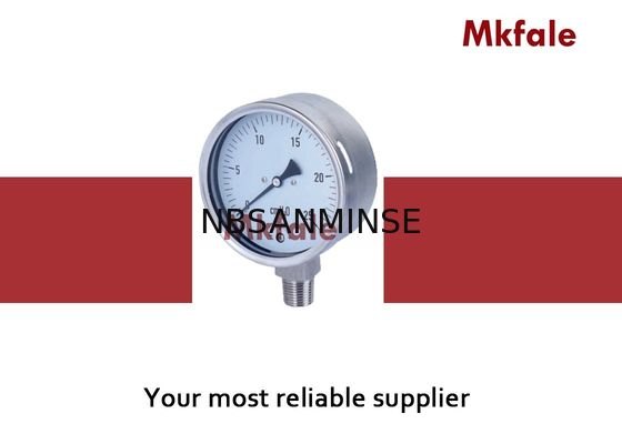 2 4 اینچی فشار سنج مایع ضد زنگ فولاد، دیگ فشار سنج دیجیتال خشک نوع