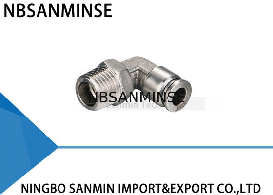 اتصالات هوا پنوماتیک مردان آرنج NBSANMINSE SSPL M5 M6 1/8 1/4 3/8 1/2 SS316L قطعات هوا