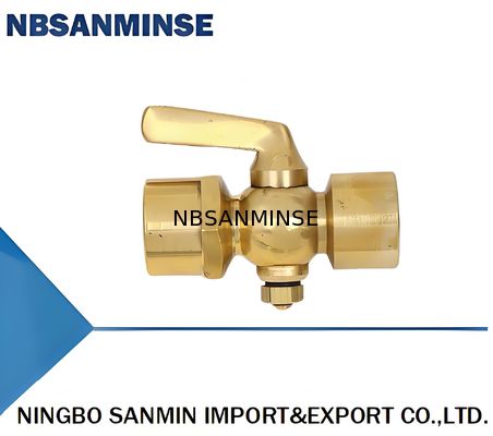 305-DN6 305-DN10 305-DN15 پلاگین فشار سنج مس دو سر با سطح مهر و موم مس
