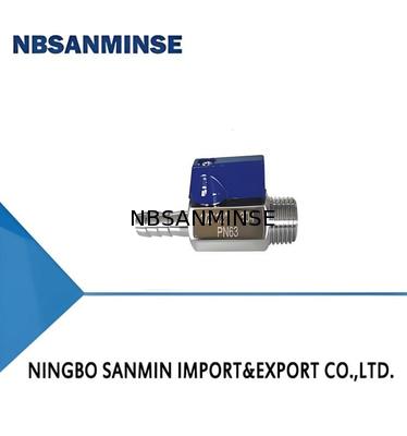 شیر توپی 1/8 اینچ 1/4 اینچ 3/8 اینچ 1/2 اینچ 3/4 اینچ مینی پنوماتیک هوا M/M ss304 ss316