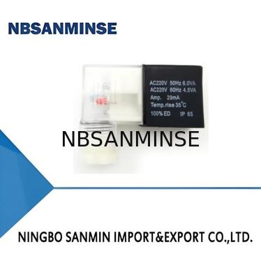 نوع اتصال DIN43650B AC220V 24vdc سیلندر سیلندر 4V210 سری