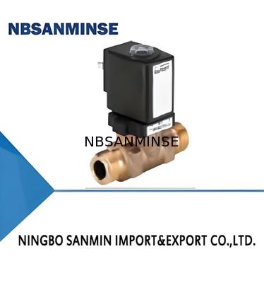 شیر دیافراگمی 2/2 راه با کمک سروو، با جنس فولادی و شیر برقی برنجی