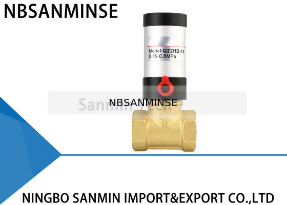 دریچه کنترل پنوماتیک سری Q22HD برنجی فولاد ضد زنگ دریچه پیستونی هوا برای هوای آب