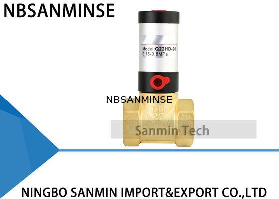 دریچه کنترل پنوماتیک سری Q22HD برنجی فولاد ضد زنگ دریچه پیستونی هوا برای هوای آب