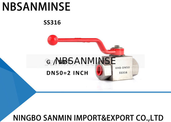 شیر هیدرولیک با فشار بالا فولاد ضد زنگ KHB-G1 / 8 1/4 3/8 1/2 طراحی ضد خوردگی SS304 SS316