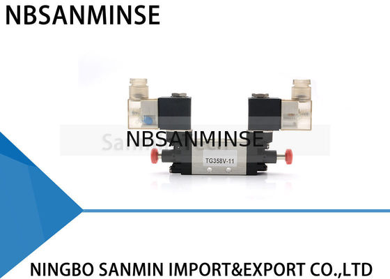 TG358V11 G1 / 8 2 موقعیت 5 راه شیر داخلی خلبان نوع پمپ اختصاصی شیر برای سیستم درب اتومبیل کامیون