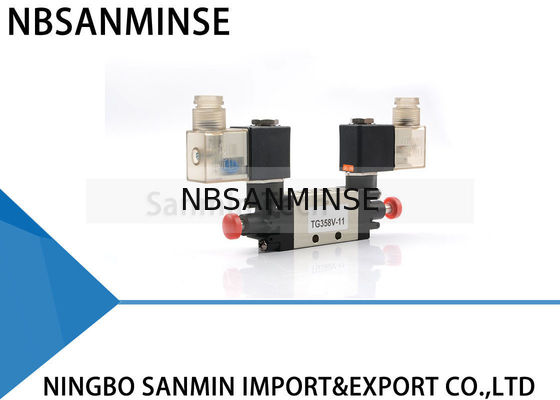 TG358V11 G1 / 8 2 موقعیت 5 راه شیر داخلی خلبان نوع پمپ اختصاصی شیر برای سیستم درب اتومبیل کامیون