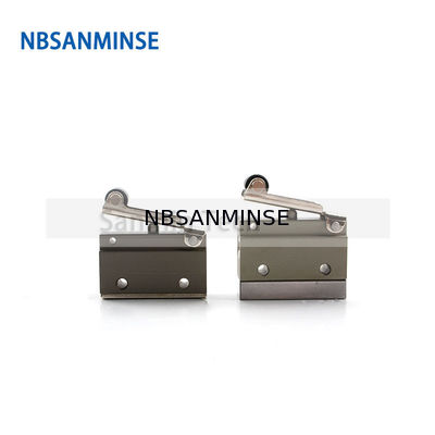 NBSANMINSE V2-M5 V2-1/8 2/2 راه شیر کنترل مکانیکی هوا خط اتوماسیون شیر غلتکی پنوماتیک دو طرفه