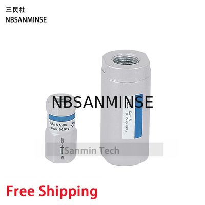 NBSANMINSE KA شیر چک پنوماتیک هوا 1/8 1/4 3/8 1/2 3/4 1 1-1/4 1-1/2 2 یک جهته شیر برای اتوماسیون