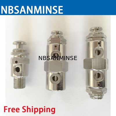 دریچه پنوماتیک دریچه های مکانیکی NBSANMINSE 2P 31P 3P 41P 4P 4PP Mini Valve M5 G 1/8