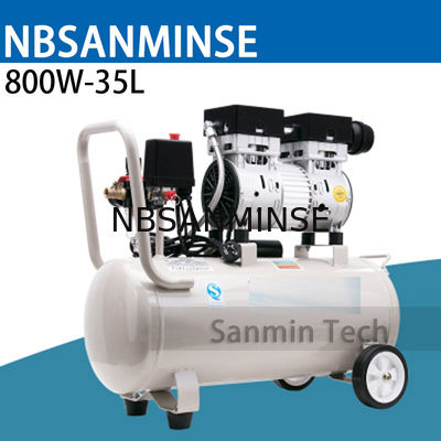 800W - 35L مینی کمپرسور هوا Oilless با فشار بالا طراحی بی صدا طراحی چوب کار خانه نرم افزار AC220V Sanmi با کیفیت بالا