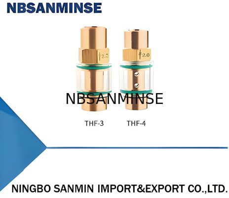شیر یکطرفه برگشت روغن THF با حداکثر فشار 15 بار، روزنه ∅0.8-∅3.0 میلی‌متر