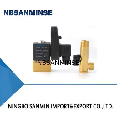 NBSANMINSE SR - A - 15 تخلیه کننده الکترونیکی G1 / 2 1.6Mpa شیر تخلیه آب شیر آب DC24V AC220V با کیفیت بالا